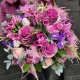 Buchet cu flori mov și roz Flower Power