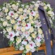 Inima funerara flori naturale trandafiri și orhidee