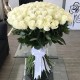 Buchet trandafiri albi