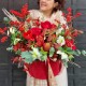 Aranjament floral de iarna Red Velvet