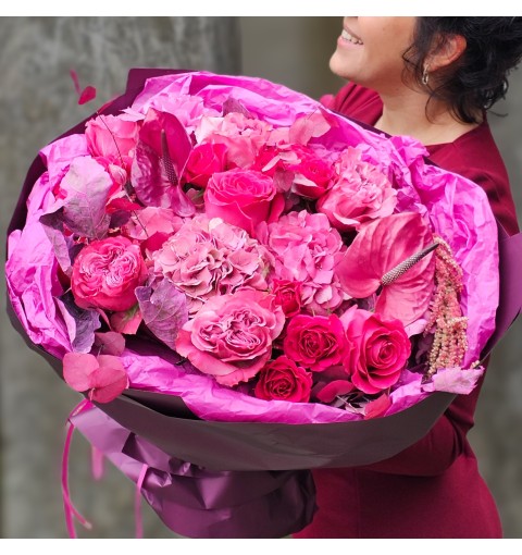 Buchet Fuchsia Passion