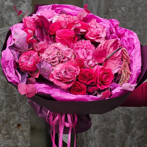 Buchet Fuchsia Passion